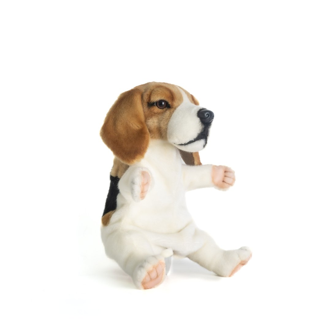 Hansa 8452-猎犬25厘米长 - 玩偶/公仔 - 环保材料 白色