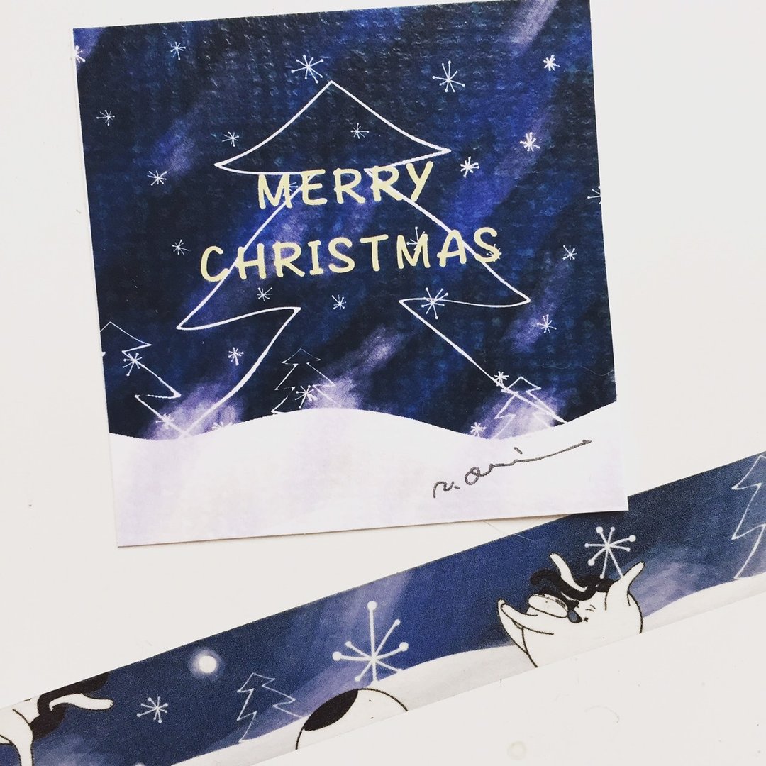 纸胶带-记忆中的christmas蓝色世界 - 纸胶带 - 纸 蓝色