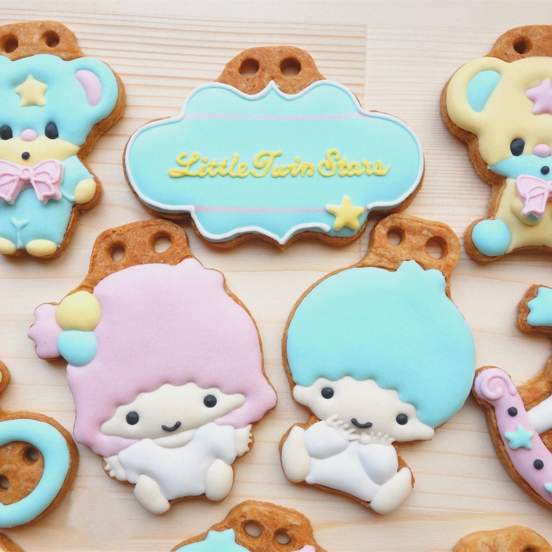 【Pinkoi x Sanrio】正版/kikilala双子星/收涎饼干/经典款/定制 - 手工饼干 - 其他材质 