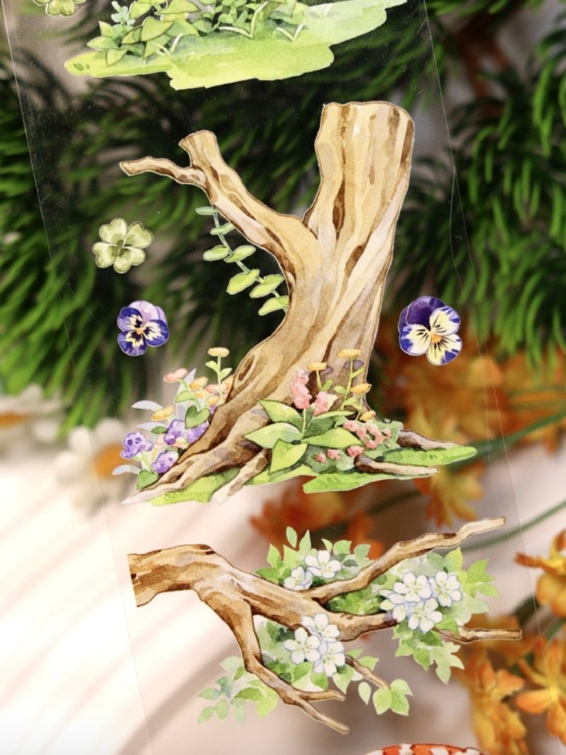 林木森森 PET 和纸胶带 10米卷 - 纸胶带 - 其他材质 绿色