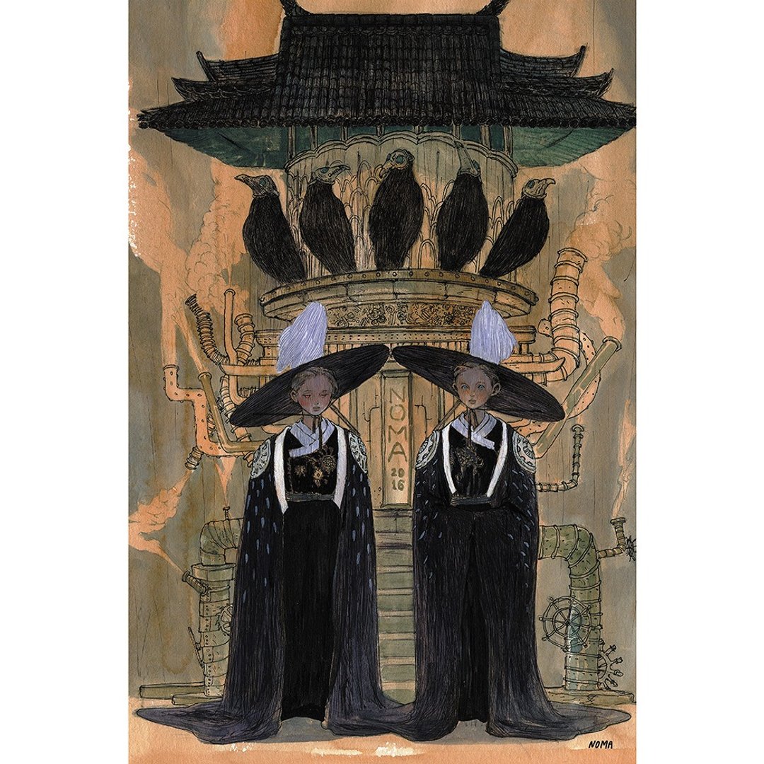 明信片 / 死神 / NOMA - 卡片/明信片 - 纸 黑色