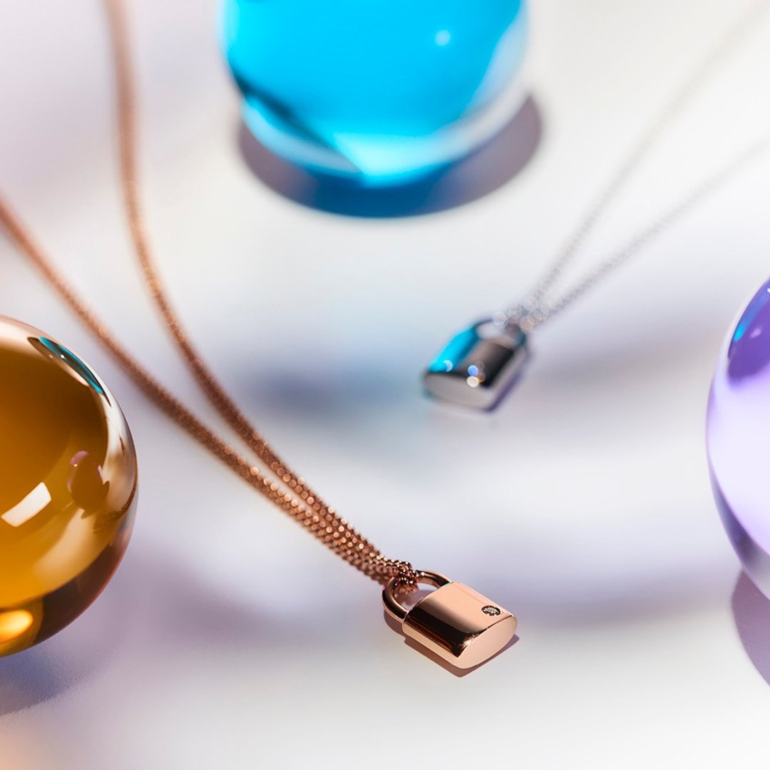 Belinda sterling silver pendant with zirconia - 项链 - 纯银 银色