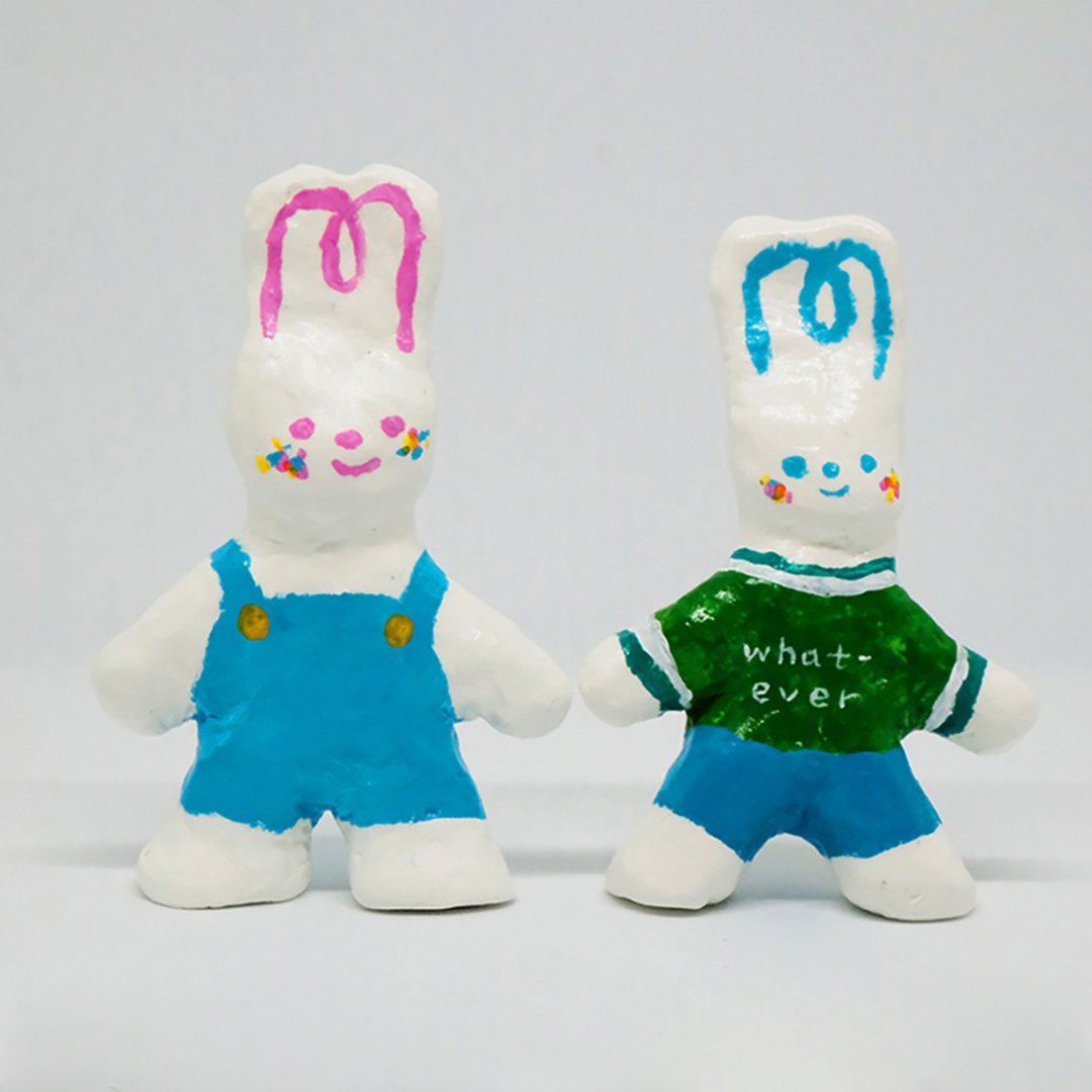 Shuku Clay Doll 独一无二手工石塑黏土公仔 (男子款) - 玩偶/公仔 - 粘土 多色
