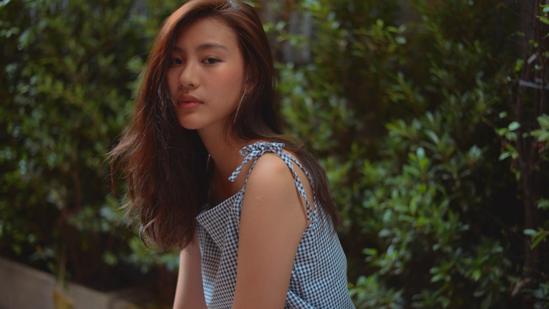 high crop waffle blue collection - 女装上衣 - 棉．麻 蓝色