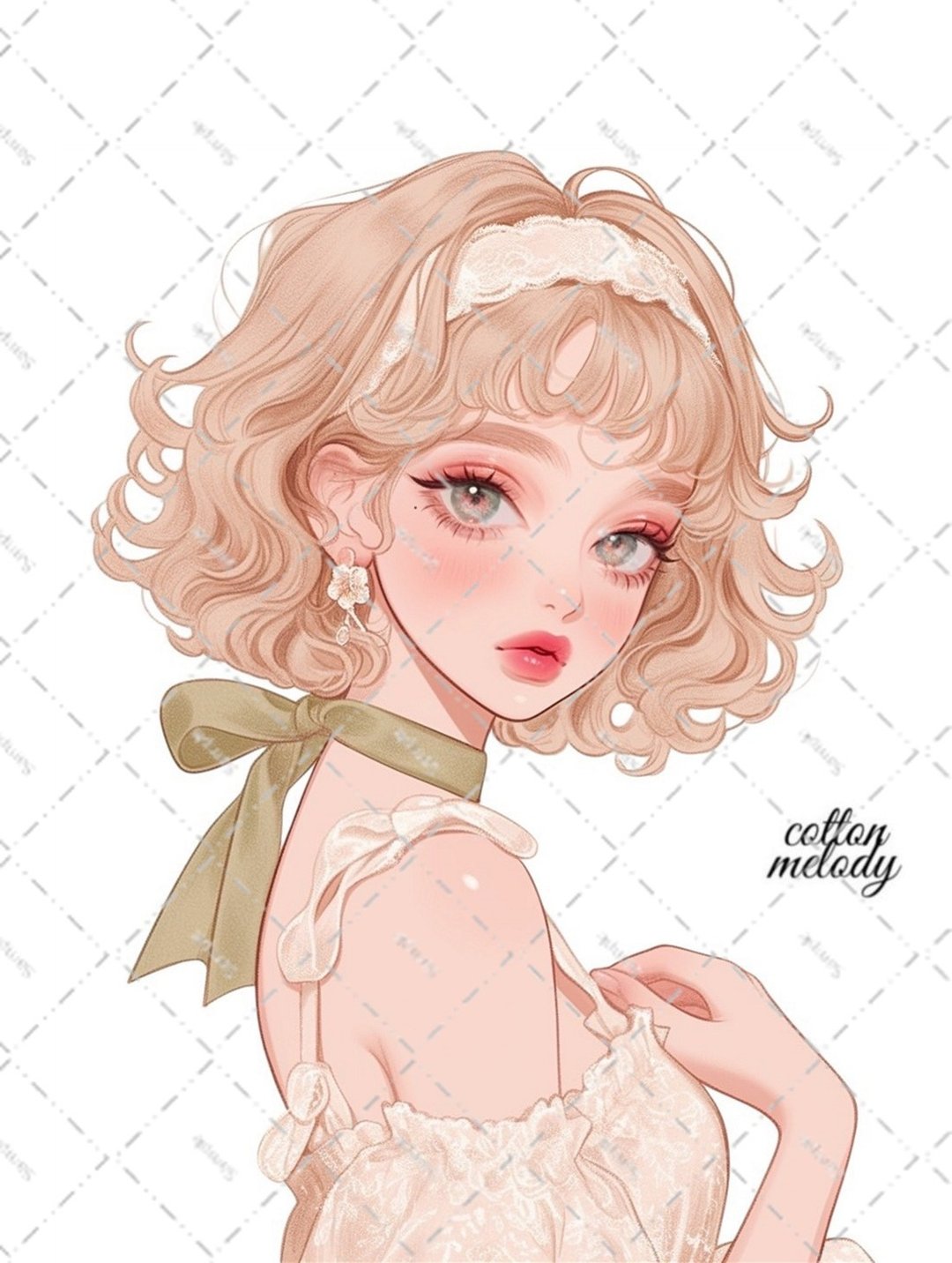 原创贴纸 no.6926 人物贴纸 原创贴纸 人物贴纸 女孩贴纸 原创人物贴纸 - 贴纸 - 纸 