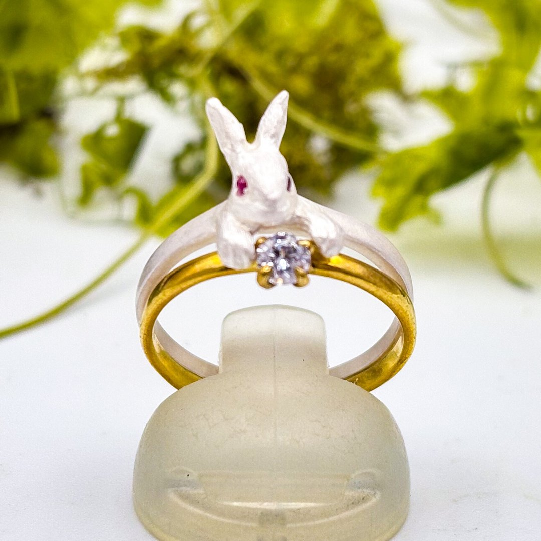 DECOvienya Décor Vigna DE-067W 兔子宝藏戒指 - 白色款 - 戒指 - 纯银 白色