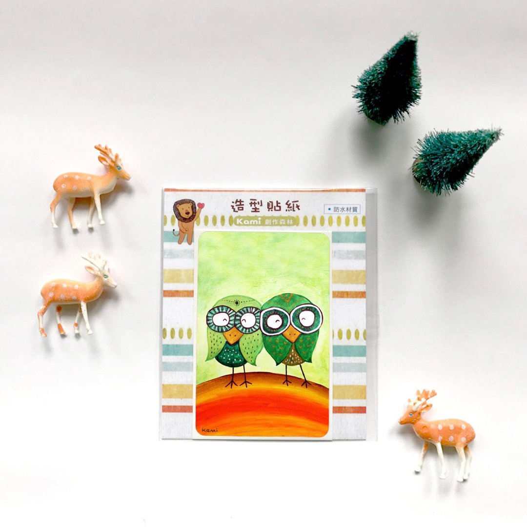 悠游卡防水贴纸 ∣ 彩虹猫头鹰 - 贴纸 - 纸 多色