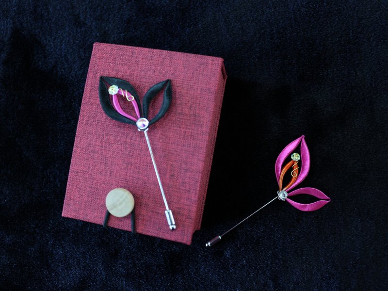 爱时尚别针 - 胸针 - 其他材质 黑色