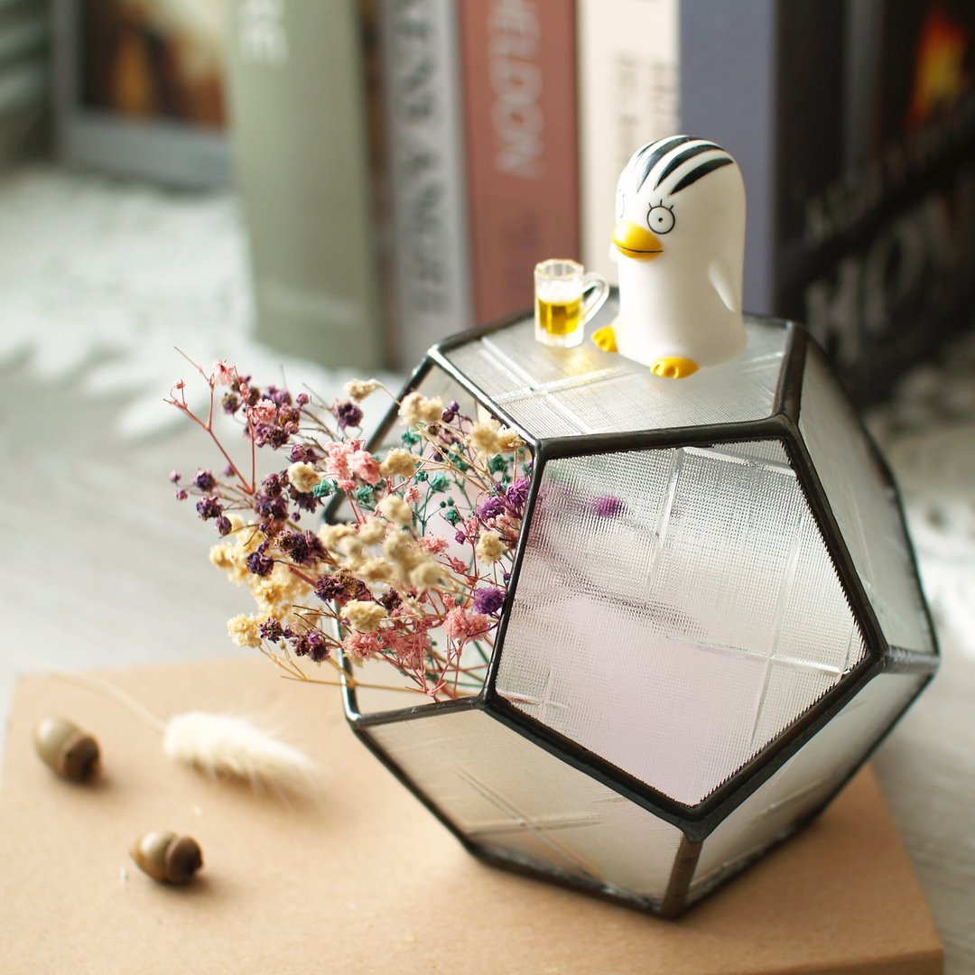 手工花瓶/花器/烛台/笔筒/十二面体 - 花瓶/陶器 - 其他材质 多色