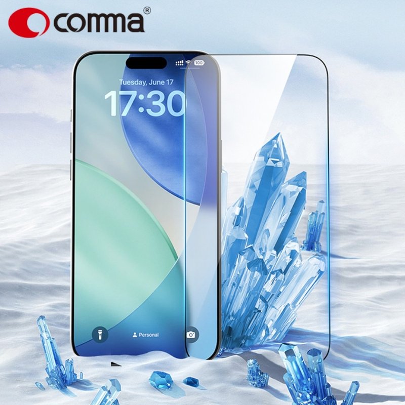 iPhone 17全系列 手机贴【晶钻蓝宝石】秒贴钢化膜 盾威系列 - 手机配件 - 玻璃 