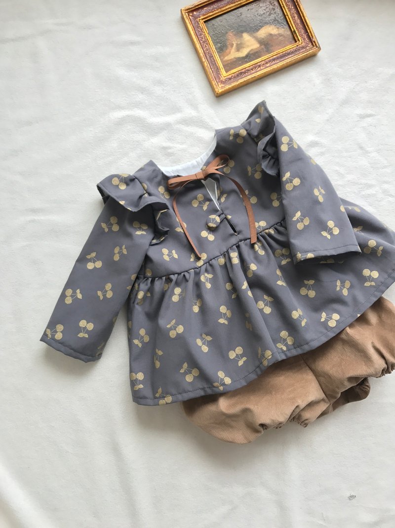 Setup "Sully's Doll" Frill sleeve Tunic & Bloomers - 其他 - 棉．麻 灰色