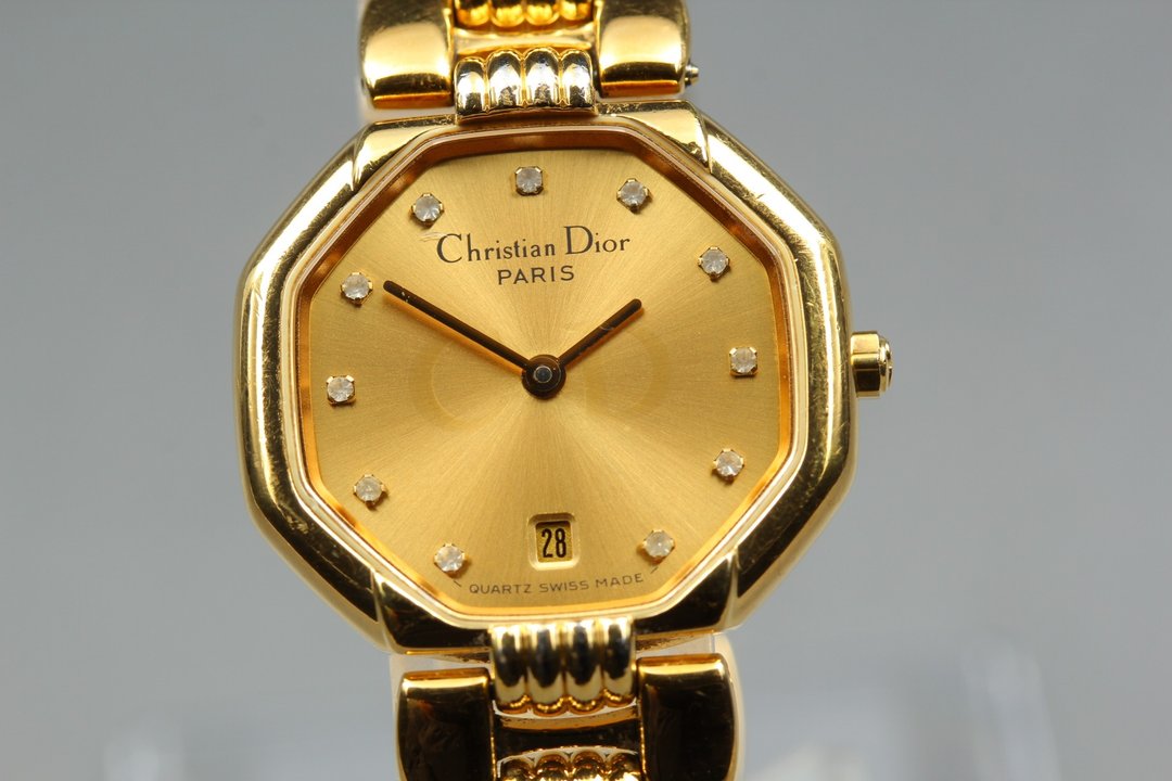 古董 Christian Dior 女仕石英表 25mm - 女表 - 不锈钢 金色