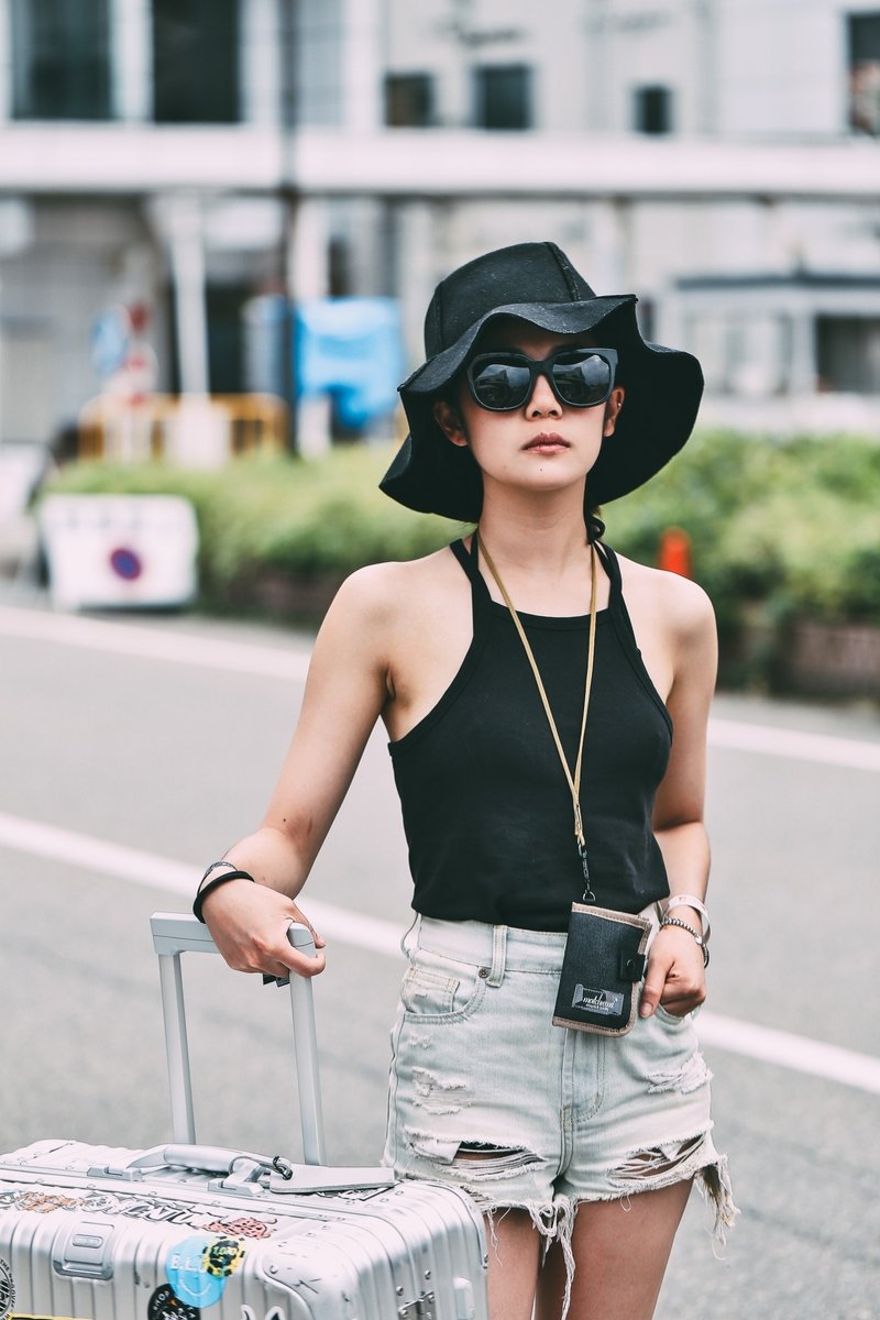 火柴木设计 Matchwood Element 都市悠游拉链票卡收纳包 零钱包 颈挂包 钥匙包 旅行小包 卡夹证件套 太空黑卡其款(附挂绳) - 零钱包 - 聚酯纤维 黄色