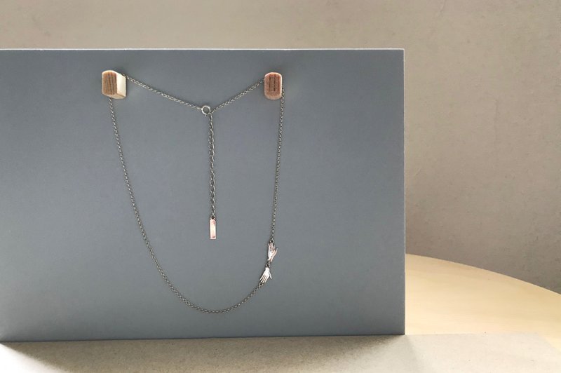 hug 拥抱 短项链 / 925纯银 - 项链 - 纯银 银色