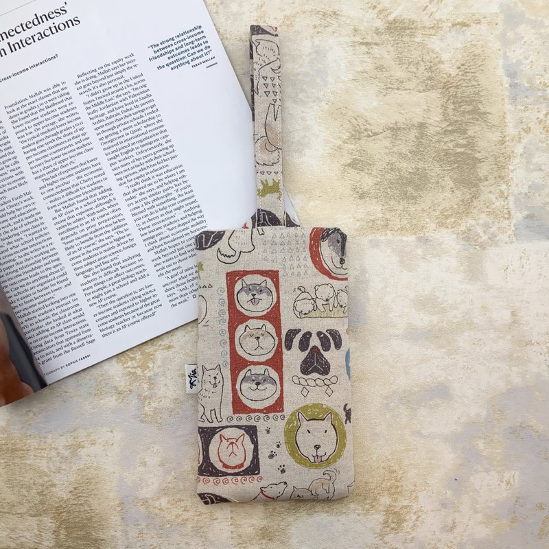 柴犬and哈士奇。铺棉手机套/手机袋 - 手机壳/手机套 - 棉．麻 