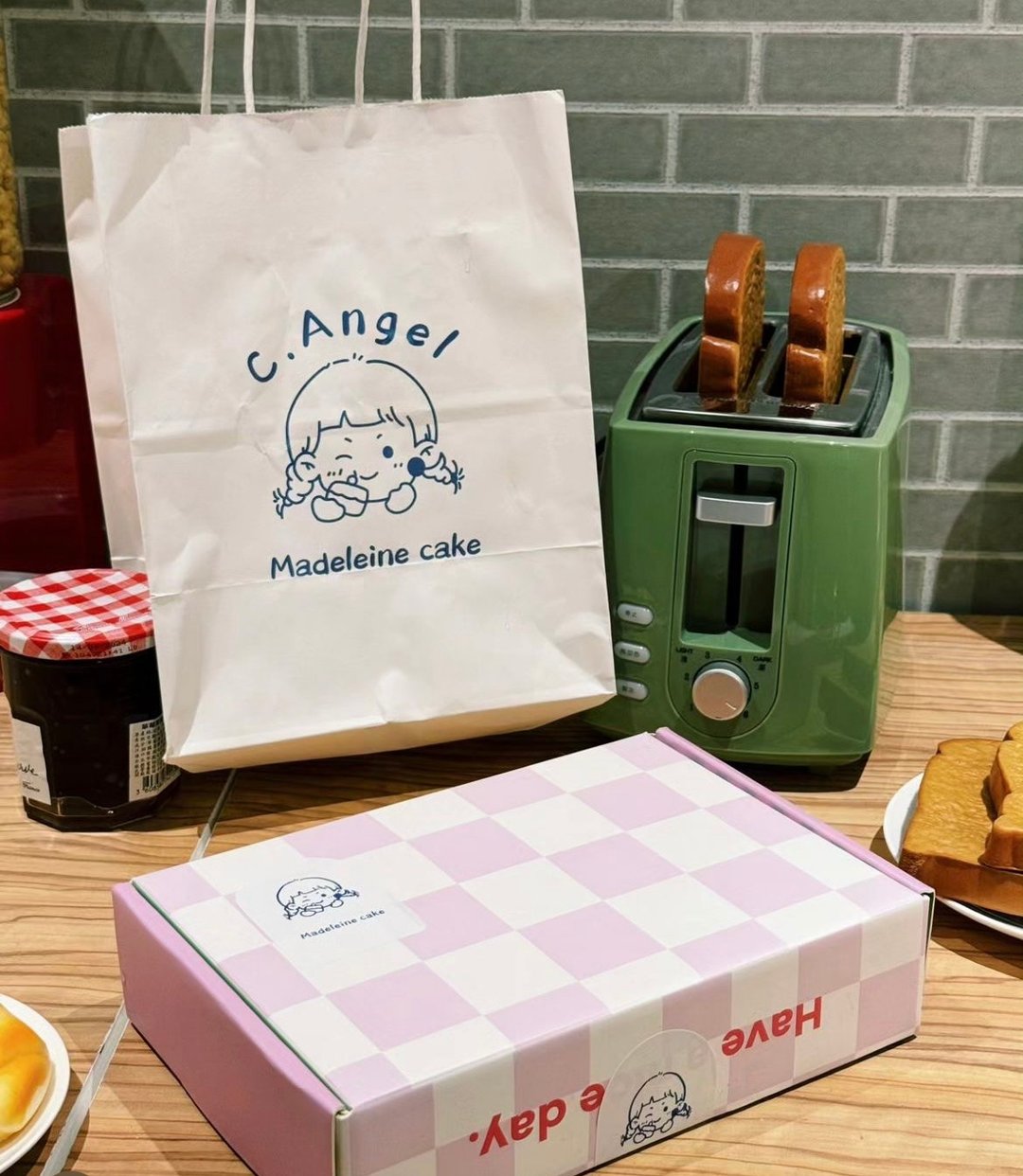 原味幸运饼干20个 - 手工饼干 - 新鲜食材 红色