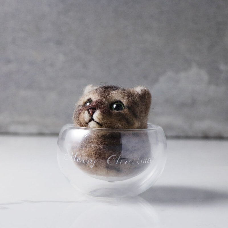 定制宠物羊毛毡 猫 猫丸犬丸杯系列 定制化情人节 圣诞礼物 - 玩偶/公仔 - 羊毛 多色