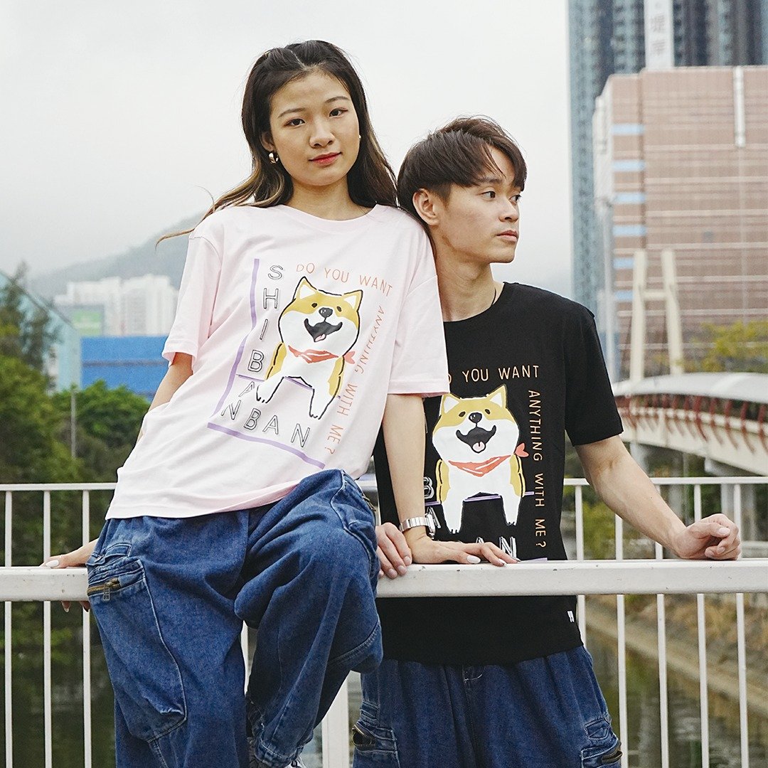Hate Monday'' X SHIBANBAN - TEE短袖上衣(SBHM-23T402) - 中性连帽卫衣/T 恤 - 棉 橘色