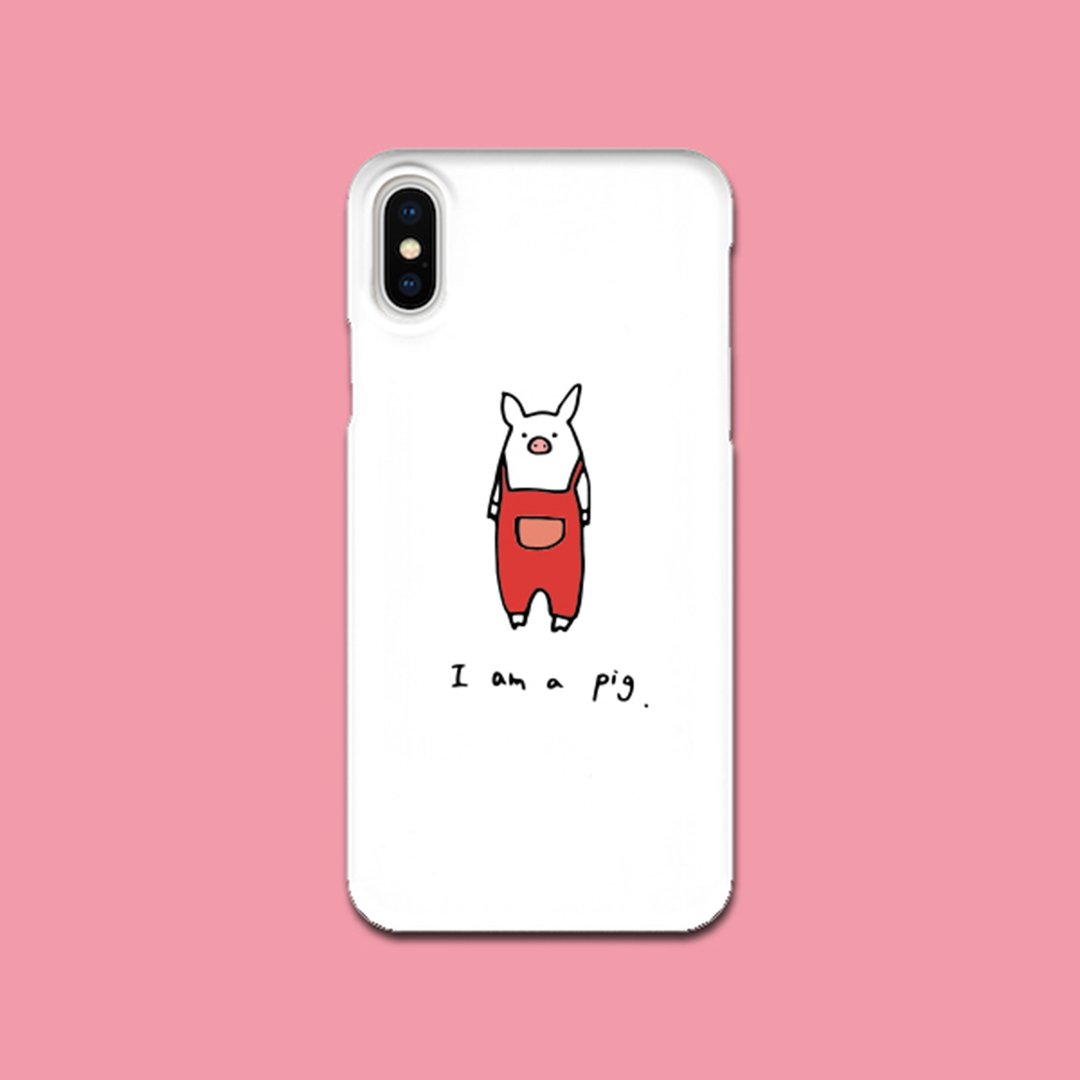 A pig Phone Case - 手机壳/手机套 - 塑料 白色