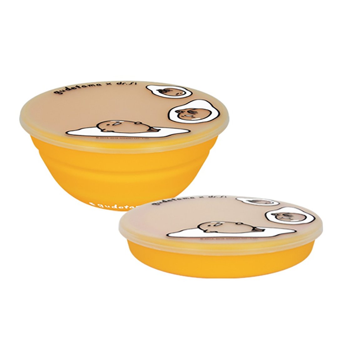 蛋黄哥 gudetama x dr.Si 硅宝巧力碗 - 碗 - 硅胶 黄色