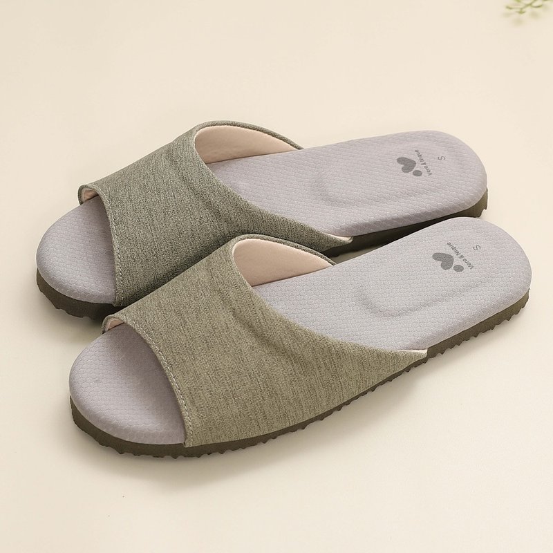 【维诺妮卡】蓄热恒温 优质石墨烯室内拖鞋-绿 - 室内拖鞋 - 其他材质 绿色