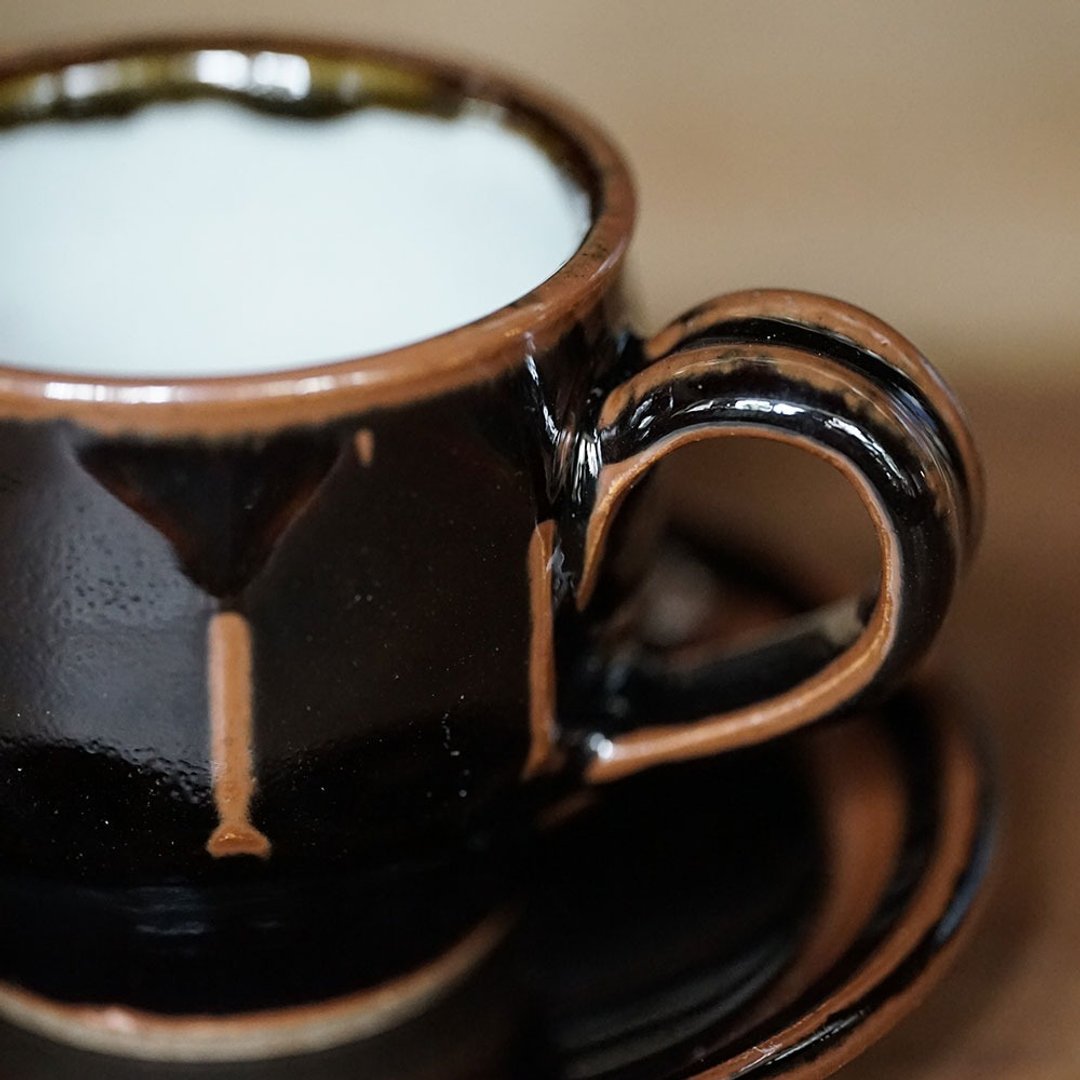 安田烧咖啡杯组 - 咖啡杯/马克杯 - 陶 