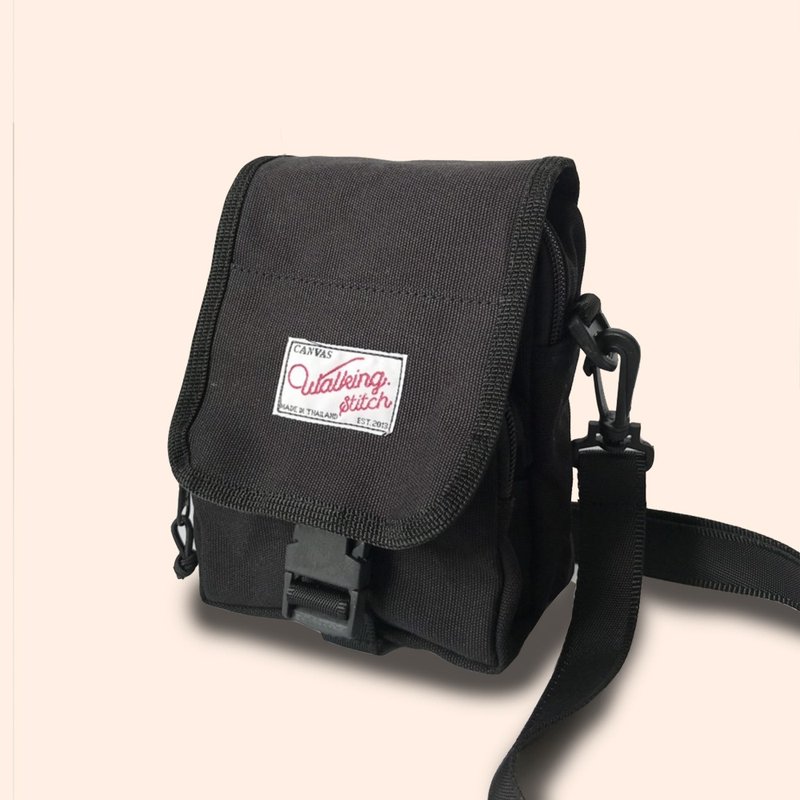 Paul Shoulder bag : Black - 其他 - 棉．麻 黑色