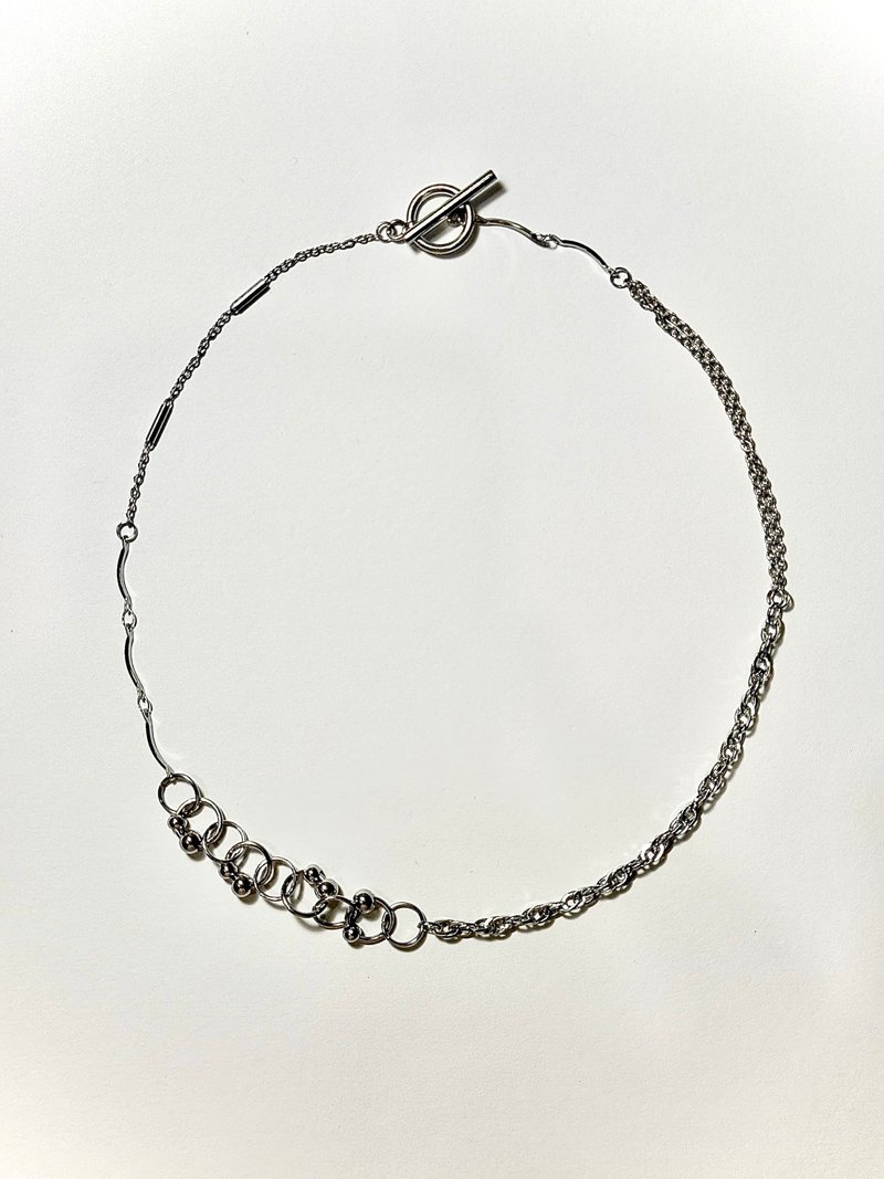 项链 断续环链 - 项链 - 不锈钢 银色