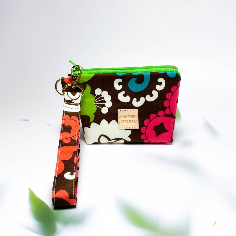 零钱包/小物收纳/小自然系列钱钱包-小莹/ 零钱包 - 零钱包 - 棉．麻 