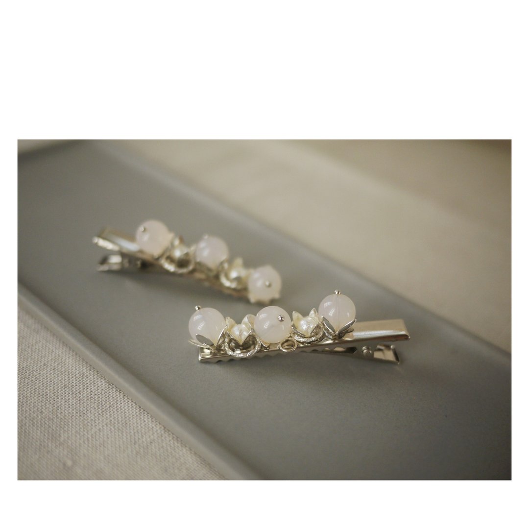小霜花 | 发饰 | 发夹 | 鸭嘴夹 | hair clip - 发饰 - 其他材质 银色