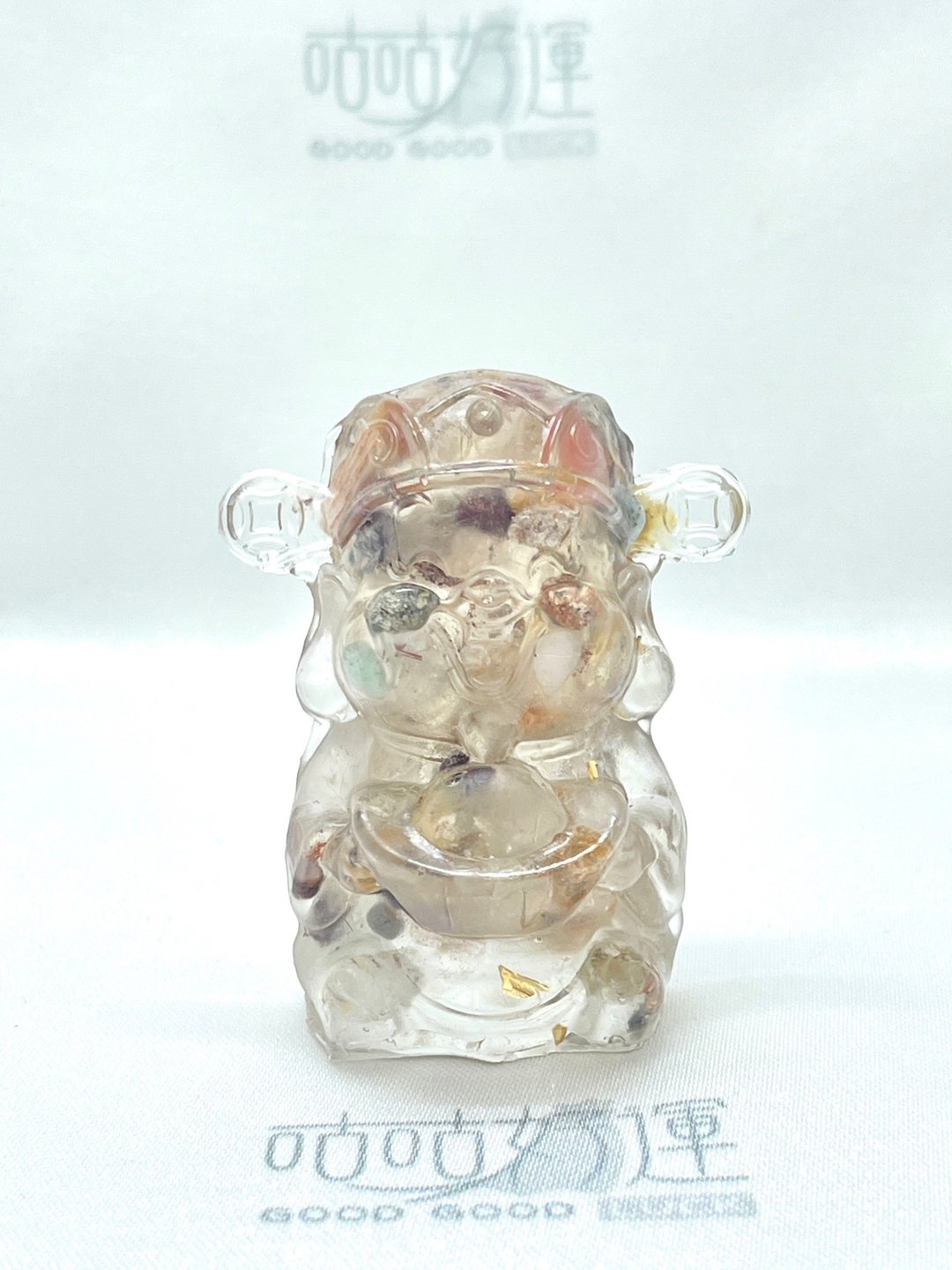 开光黄发晶财神爷摆饰 含开光 招财 财运 - 摆饰 - 其他材质 