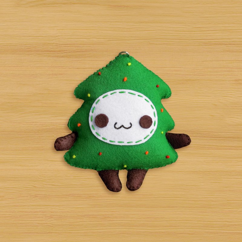 ( 6款供选择 ) 手工不织布吊饰钥匙圈 _ 宇宙可爱圣诞小物 - 钥匙链/钥匙包 - 其他人造纤维 绿色