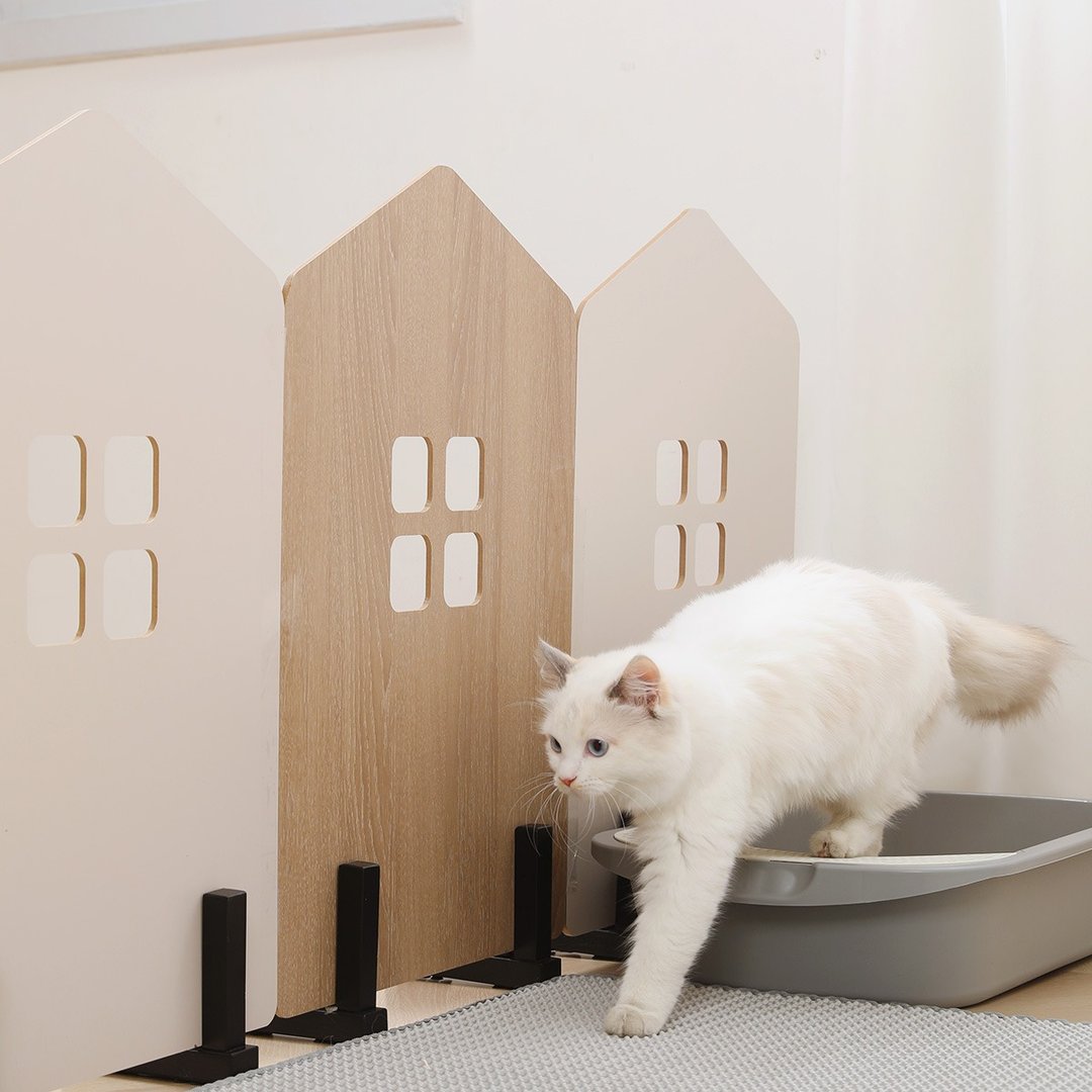 猫砂盆挡片栅栏(猫焦虑 猫砂垫 猫格栅 猫居家 猫必备 人猫空间 - 猫砂/猫砂垫 - 其他材质 