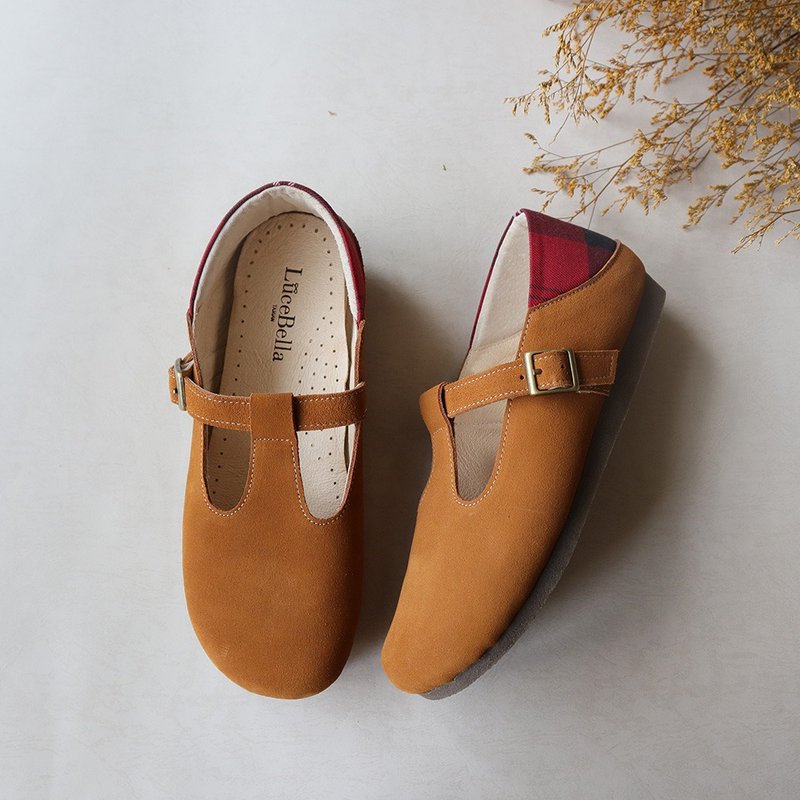 【棉花糖】防水面包鞋-棕黄 - 雨鞋/雨靴 - 真皮 咖啡色