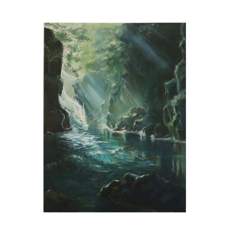 溯【限量收藏级版画 亲签编号】 - 海报/装饰画/版画 - 亚麻 绿色