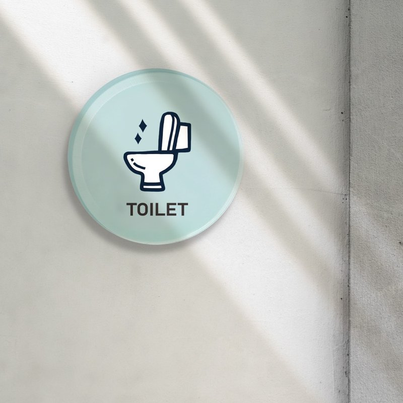 手绘风店铺订制 办公室 商旅 商店 亲子餐厅 民宿 指示牌 标示牌 - 墙贴/壁贴 - 压克力 透明