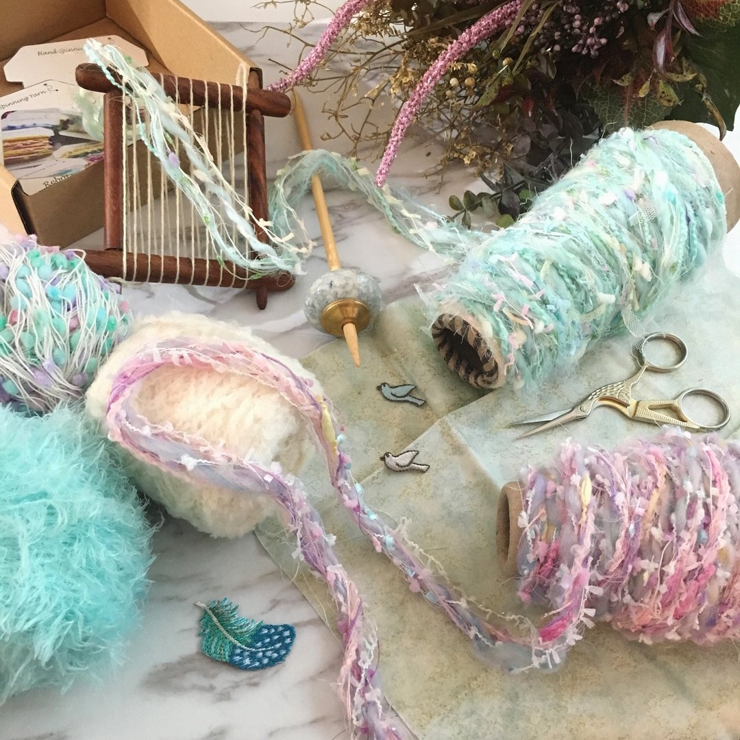 限量版独角兽系手纺线材礼合装/手作素材/手工材料/手捻线/毛线 - 编织/刺绣/羊毛毡/裁缝 - 羊毛 紫色