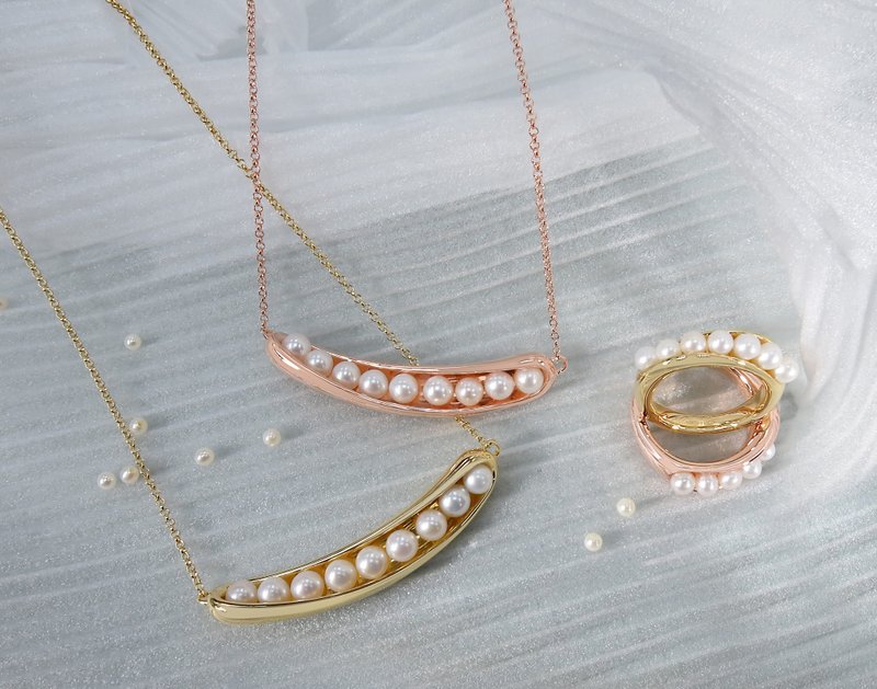 意大利海洋系列 淡水珍珠蕂壶项链 - 项链 - 珍珠 