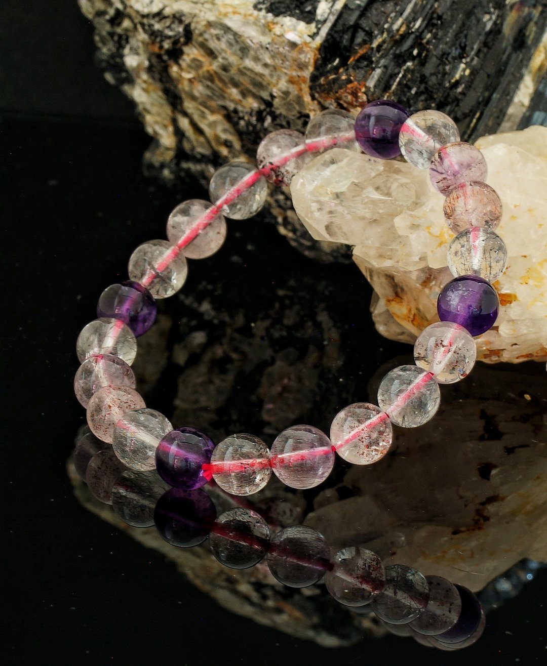 超级七 8.8mm 手链 ( Super 7 8.8mm Bracelet ) - 手链/手环 - 水晶 