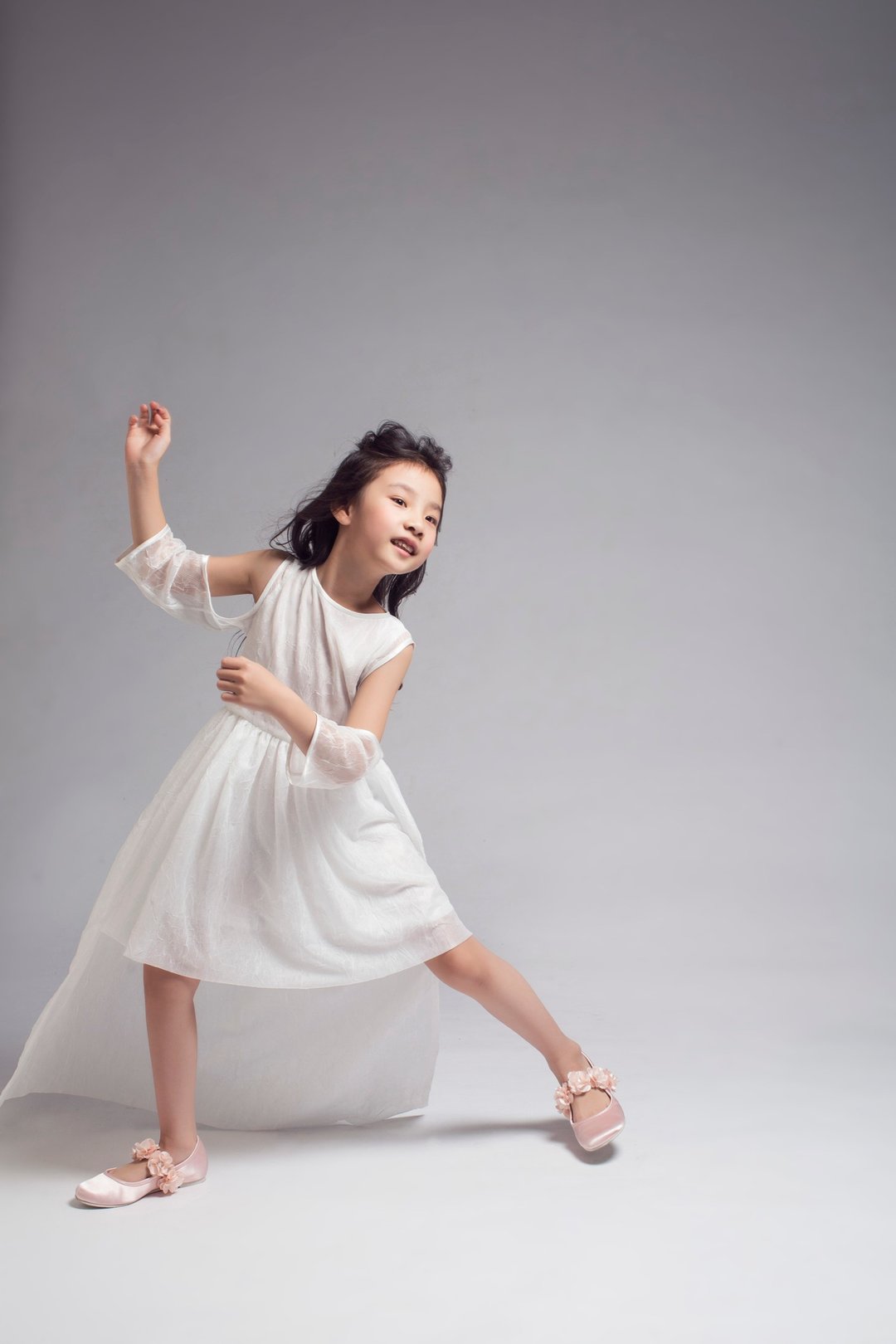 Cold Shoulder High Low Dress / SS2018 - 童装礼服/连衣裙 - 其他材质 