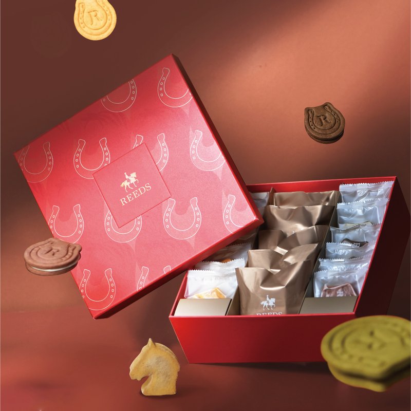 【REEDS】2026 春节礼盒 | 幸运驰骋・骑士牛轧饼×金枣酥 - 零食/点心 - 新鲜食材 