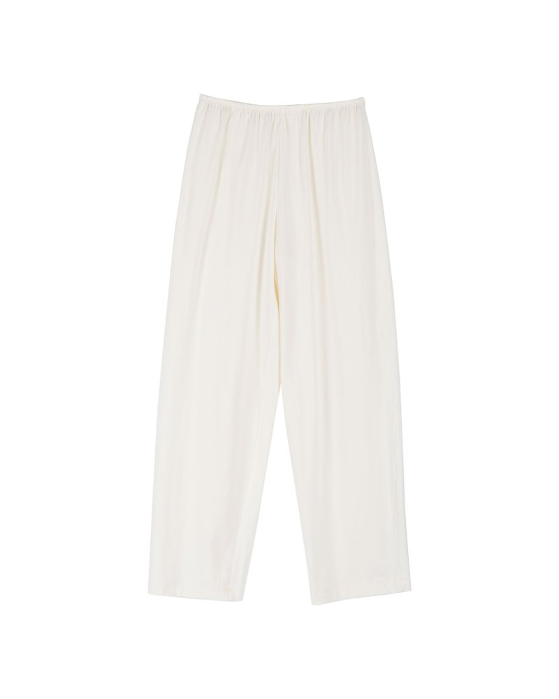 soufflé 家居长裤-共3色 - 女装长裤 - 棉．麻 白色