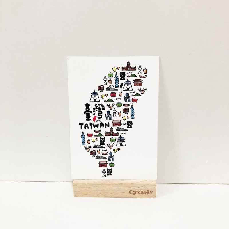 Circular圆脸人-宝岛台湾/明信片 - 卡片/明信片 - 纸 