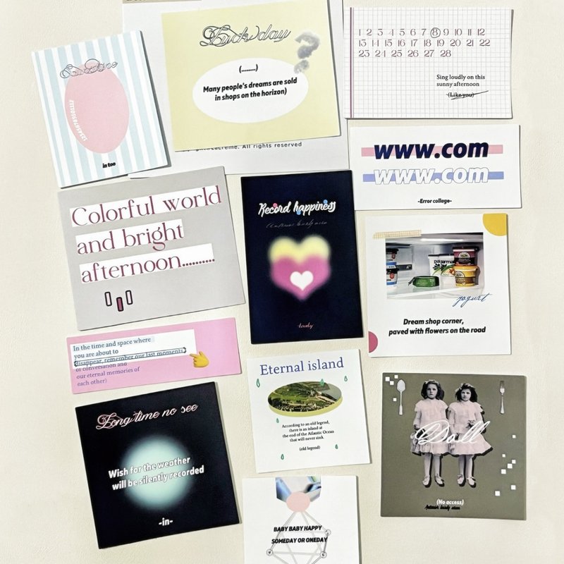 弗拉小姐 復古手帳裝飾 割型貼紙套組 - 纸胶带 - 其他材质 多色