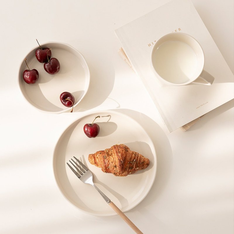 韩国SSUEIM RAUM系列轻食早午餐碗盘3件组 - 碗 - 瓷 白色