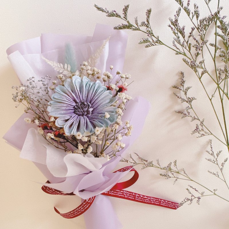 毕业季/教师节花束(小束)-向日葵/太阳花/索拉花 花束 - 干燥花/捧花 - 植物．花 粉红色