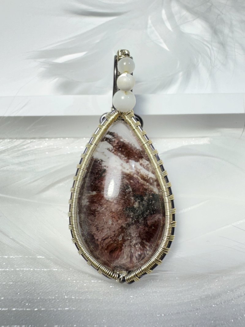 【FONG】雾心归途・红白幽灵 × 贝壳珠能量吊坠 - 项链 - 水晶 