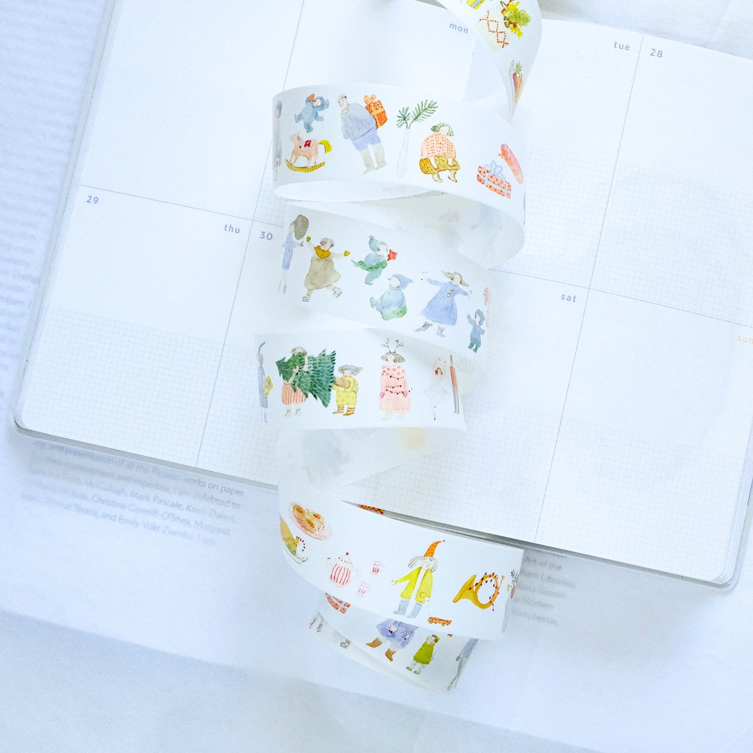 和纸胶带 - 小小圣诞 | 3cm | dodolulu - 纸胶带 - 纸 红色