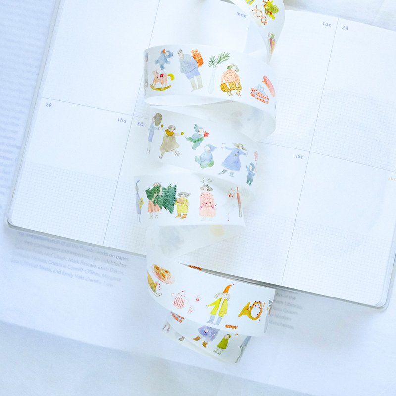 和纸胶带 - 小小圣诞 | 3cm | dodolulu - 纸胶带 - 纸 红色