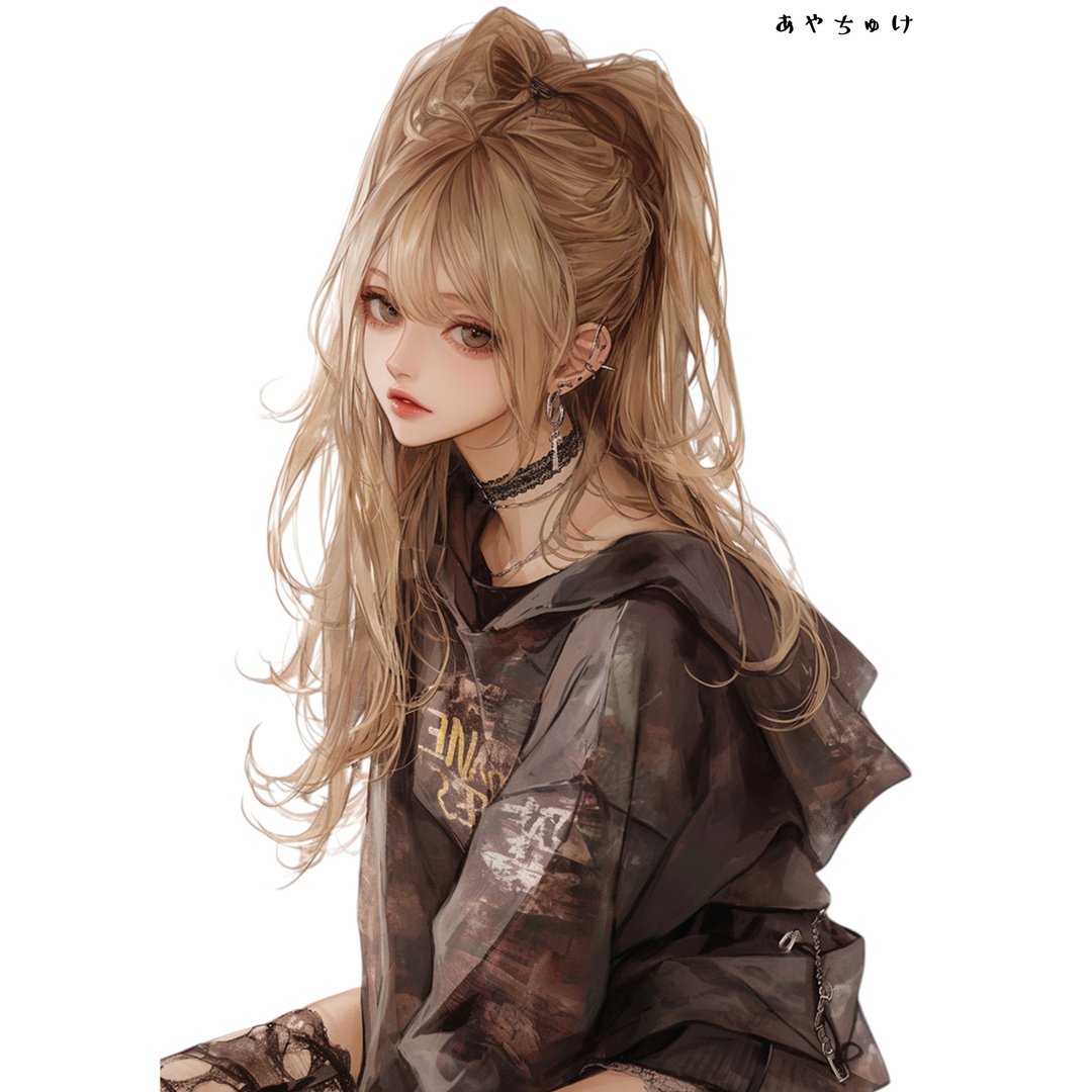 【10月新作5】07-094-0170 人物贴纸 轻庞克女孩 - 贴纸 - 纸 